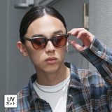 サングラス メンズ ファッション雑貨 小物 アクセサリー UVカット カラーレンズ グラデーション 紫外線対策 ケース付き オールシーズン オシャレウォーカー【メール便不可】【20】