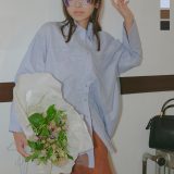 ≪’25AW先行受注★10%OFF×P10倍≫ シャツ トップス レディース 長袖 チュール [C7573] 20代 30代 40代 ラウス チュール カッター ブロード 綿 コットン ロングカフス メンズライク オーバーサイズシャツ ブロードシャツ チュールシャツ【送料無料】